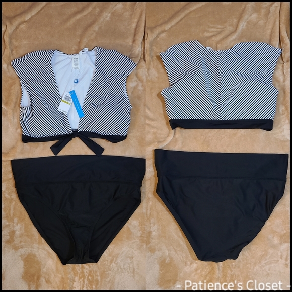 Bleu Rod Beattie Other - Bleu Rod Beattie 14 short sleeve top bikini swimsuit two piece